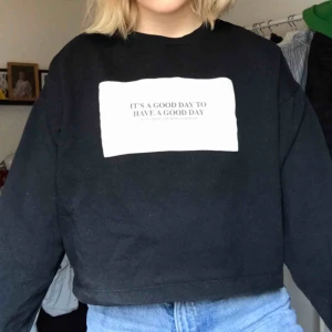  - Sweatshirt som är lite croppad från Zara. Använd ca 3 ggr o är i bra skick. Frakt ingår i priset💞
