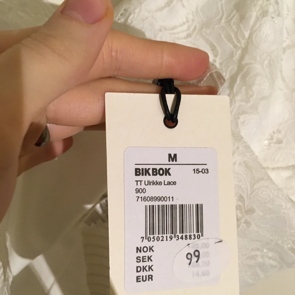 Crop top i spets, Bik bok - 90