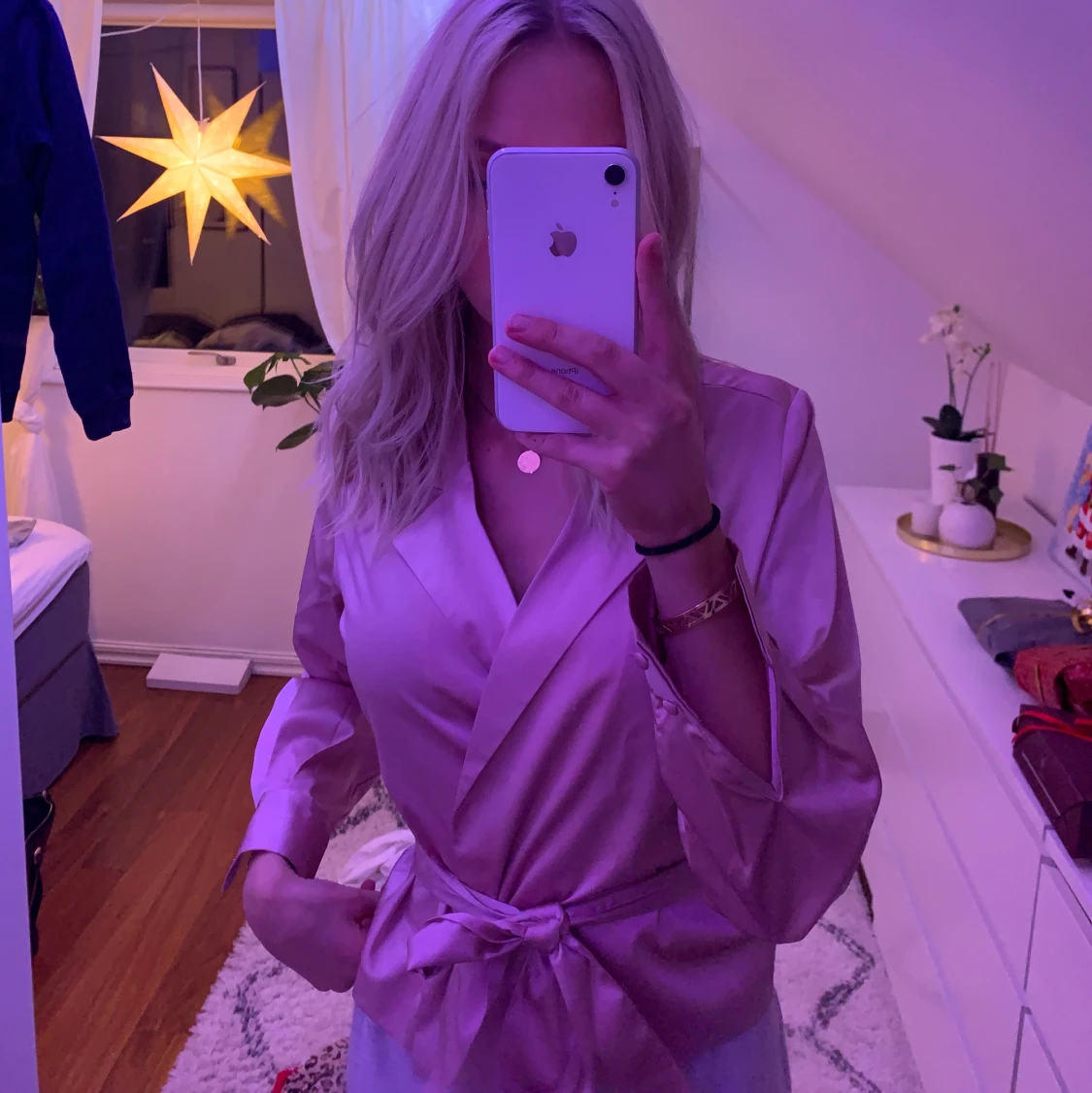 Väldigt fin rosa blus!