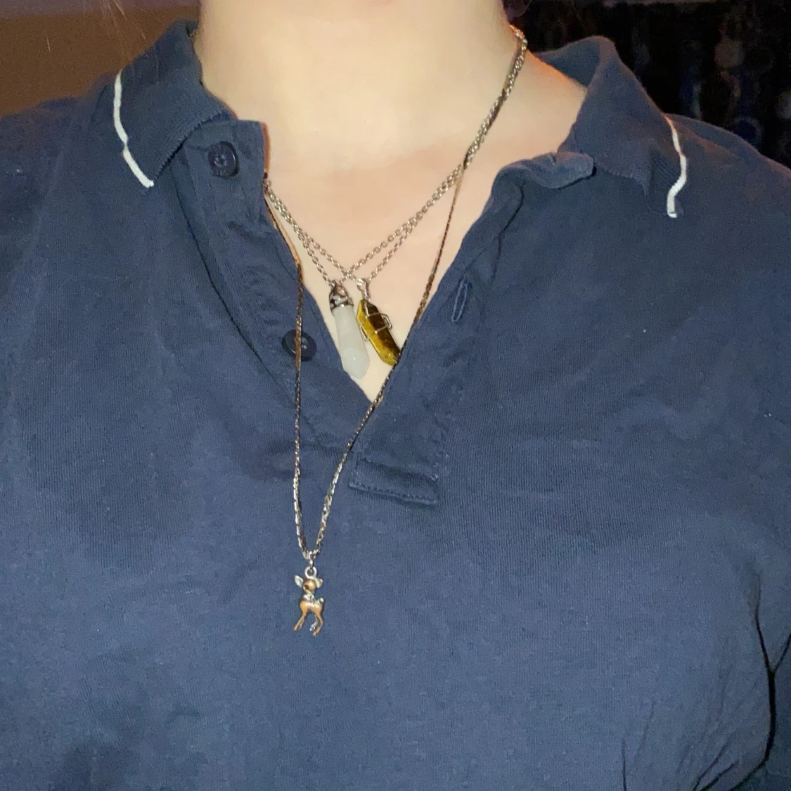 t-shirt med knappar - 91