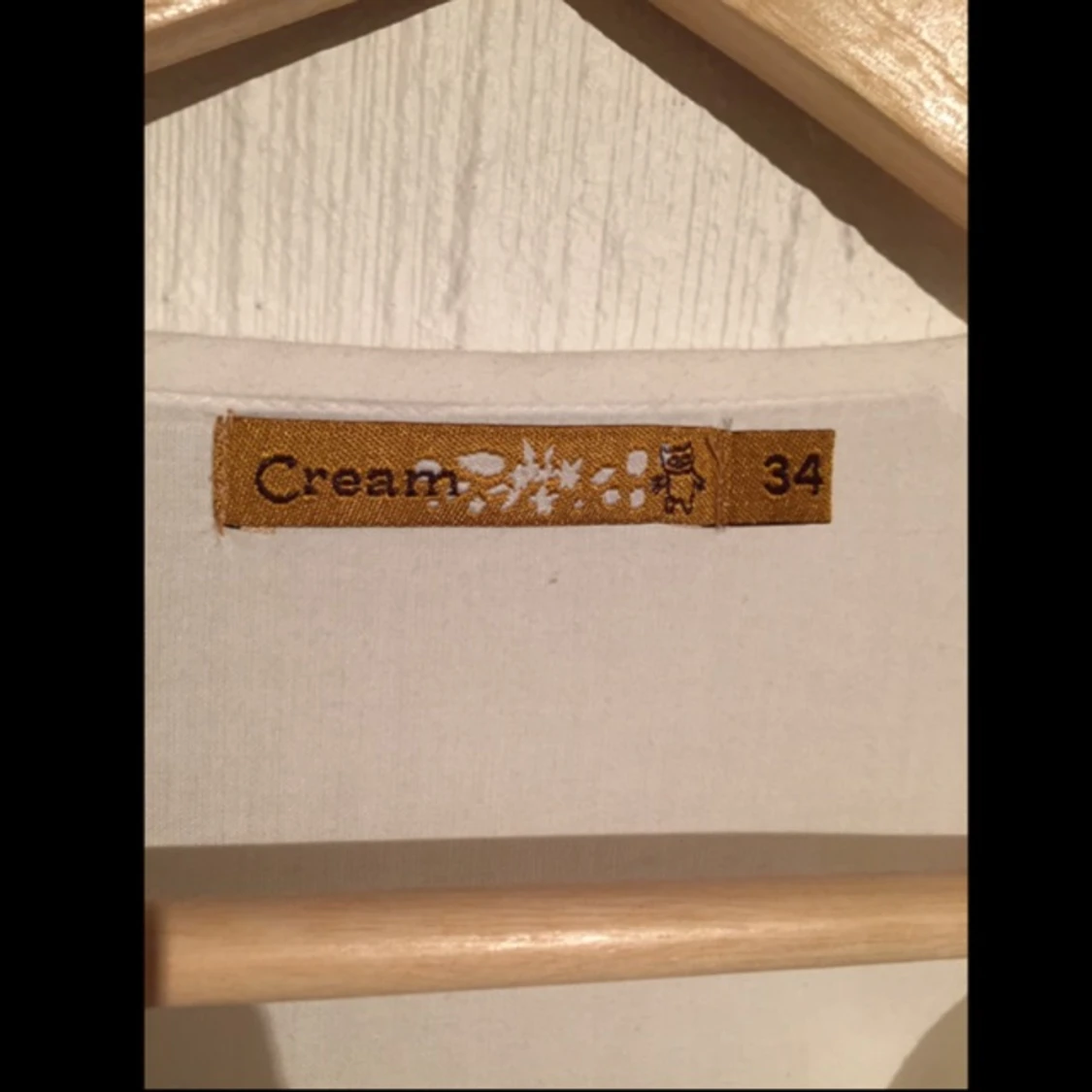 Cream klänning/tunika - 1420569055