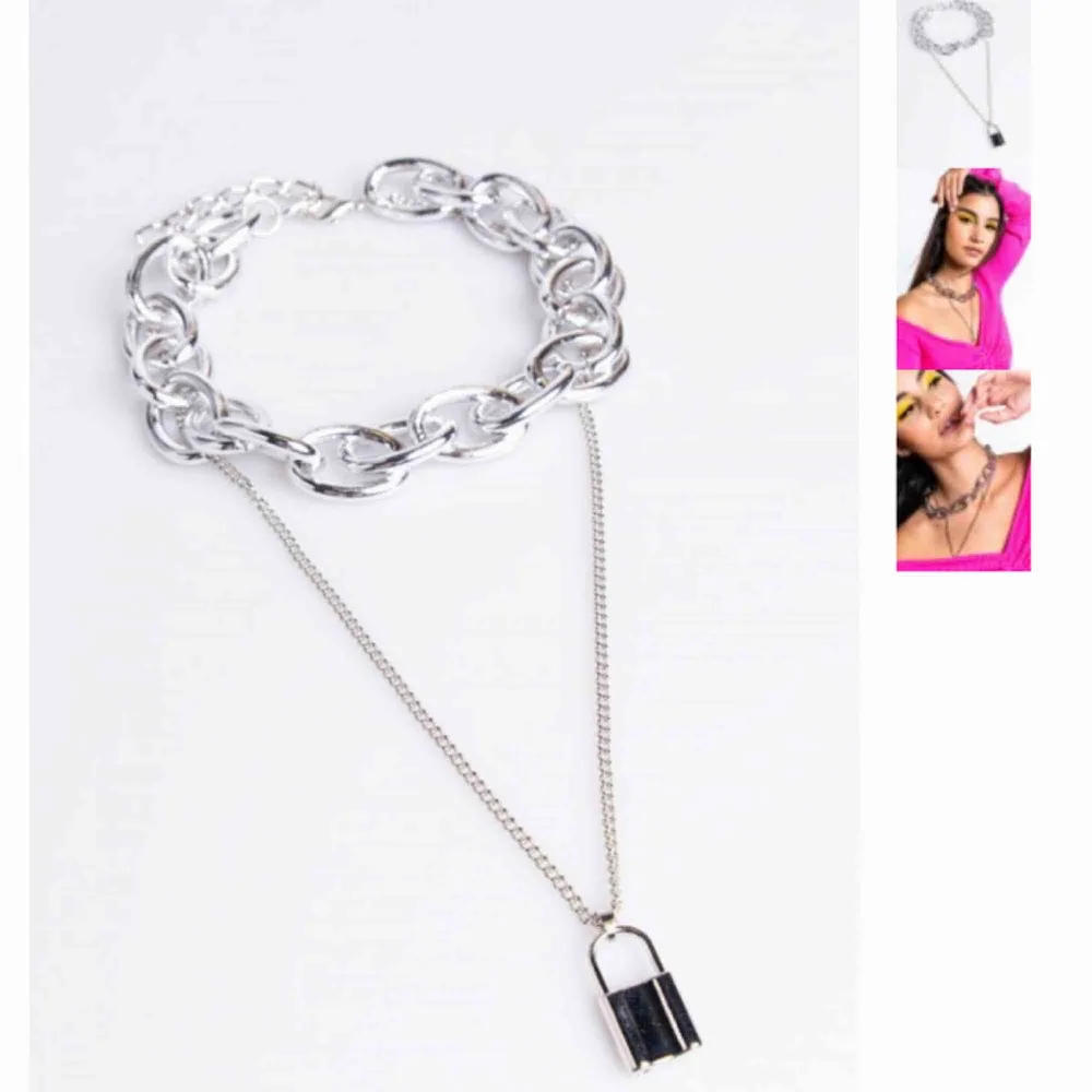 Köpte detta halsbandet från Madlady (2 CHAINZ SILVER) Använder det inte så mycket så jag hoppas på att hitta någon som gör det :). Inget är fel på halsbandet, knappt använt. Kan skicka mer bilder om så önskas Tar swish, kan fraktas Nypris: 129kr💗📦. Accessoarer.
