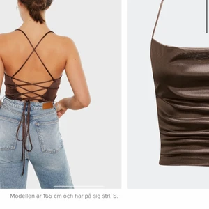 DROP LACING BACK TOP - SÖKER denna fina topp i brun!!! snälla skriv så fort ni kan vill gärna ha denna till nyår !!💗💗💗 storlek S eller M