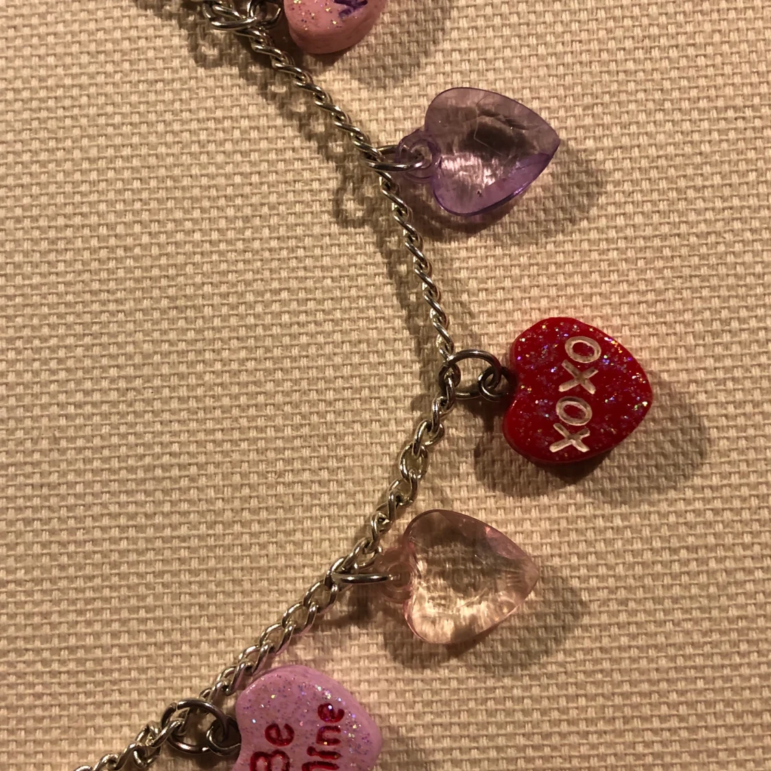 Halsband med hjärtan  - 90