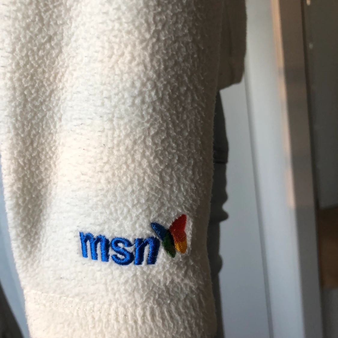 Vit fleecetröja - 91