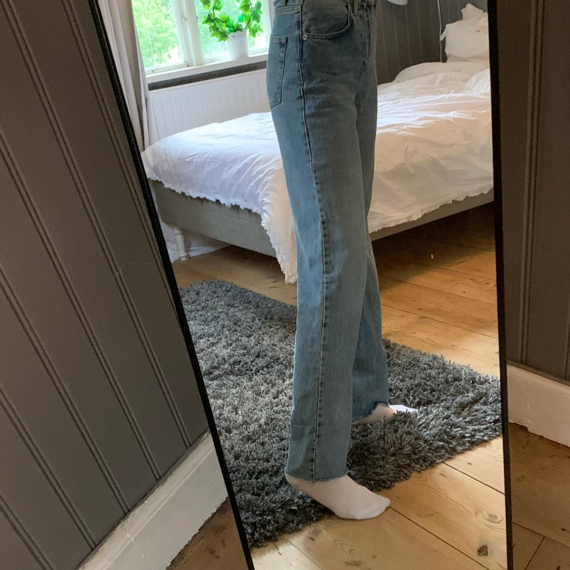 Wide jeans i storlek 36
