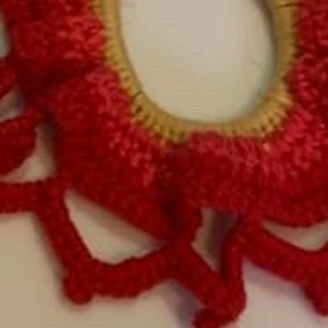  Röd scrunchie  - 91