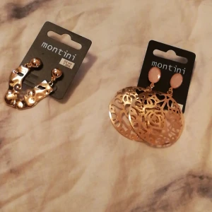 Örhängen - Säljer dom här örhängena för har inte hål i öronen den till höger kostar 60 kr den till vänster kostar 70 kr om du vill ha båda så kostar dom tillsammans 100 kr
