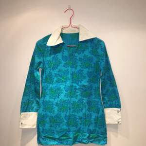 Unik tunika/miniklänning från 50/60-talet 💓 Bomull 💓 Ej stretchig 💓   ✂️Passar XS 