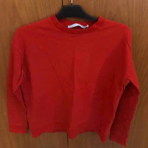  - Vanlig röd sweatshirt. Använd fåtal gånger. Alldeles för liten för mig som vanligtvis är M. 
