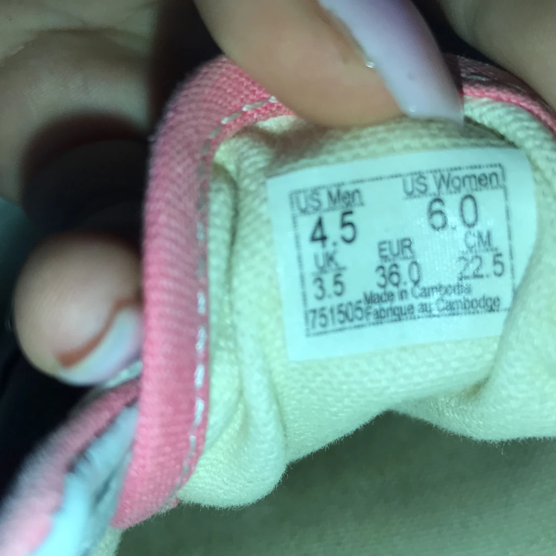 Äkta rosa rutiga vans - 90