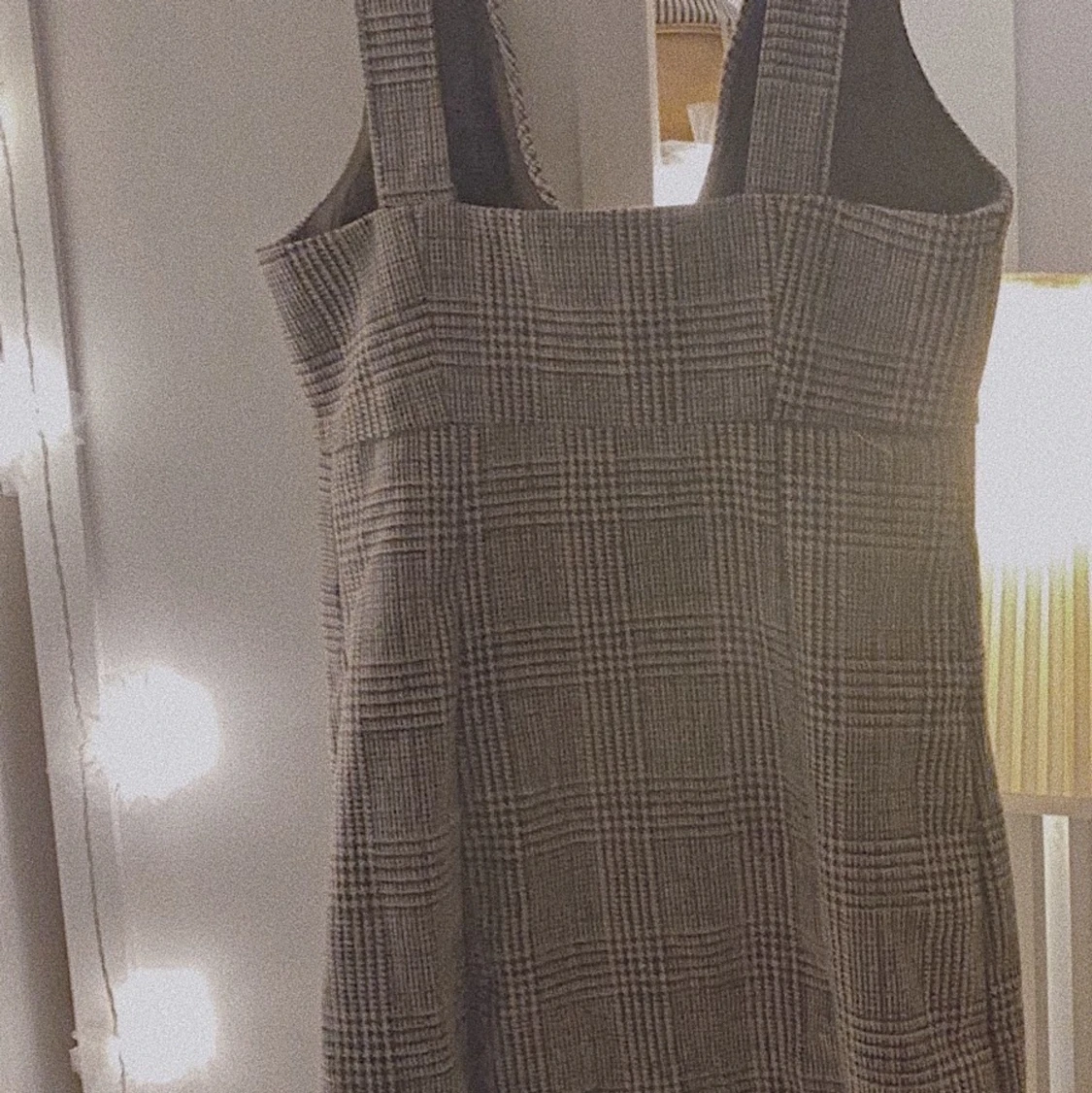 Pläd preppy overall klänning - 90