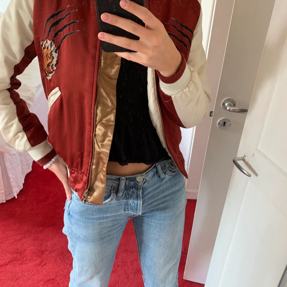 Bomberjacka i silke🤩