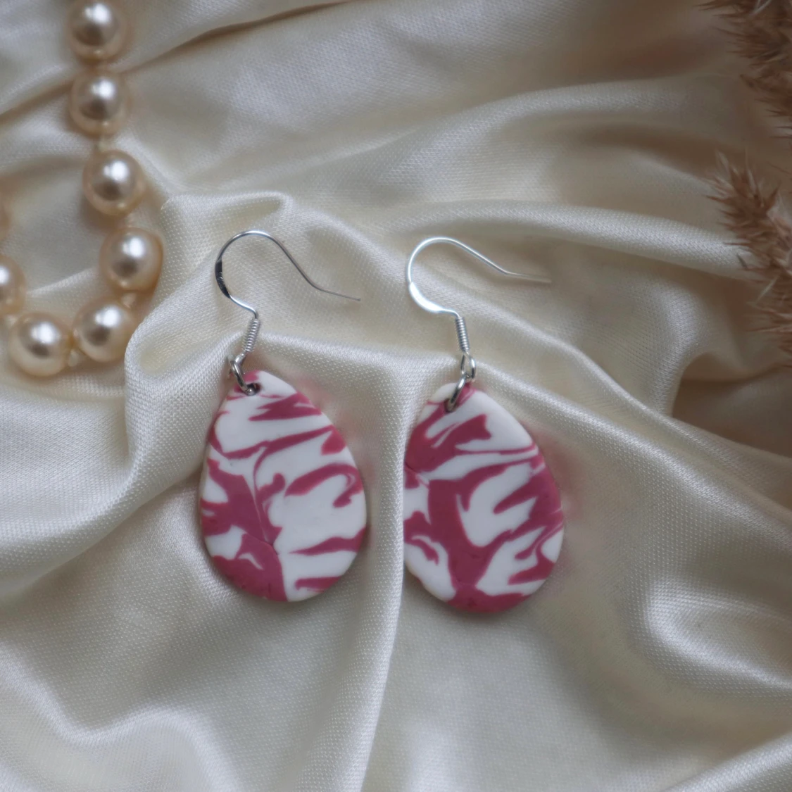 Rosa dropp örhängen - 90