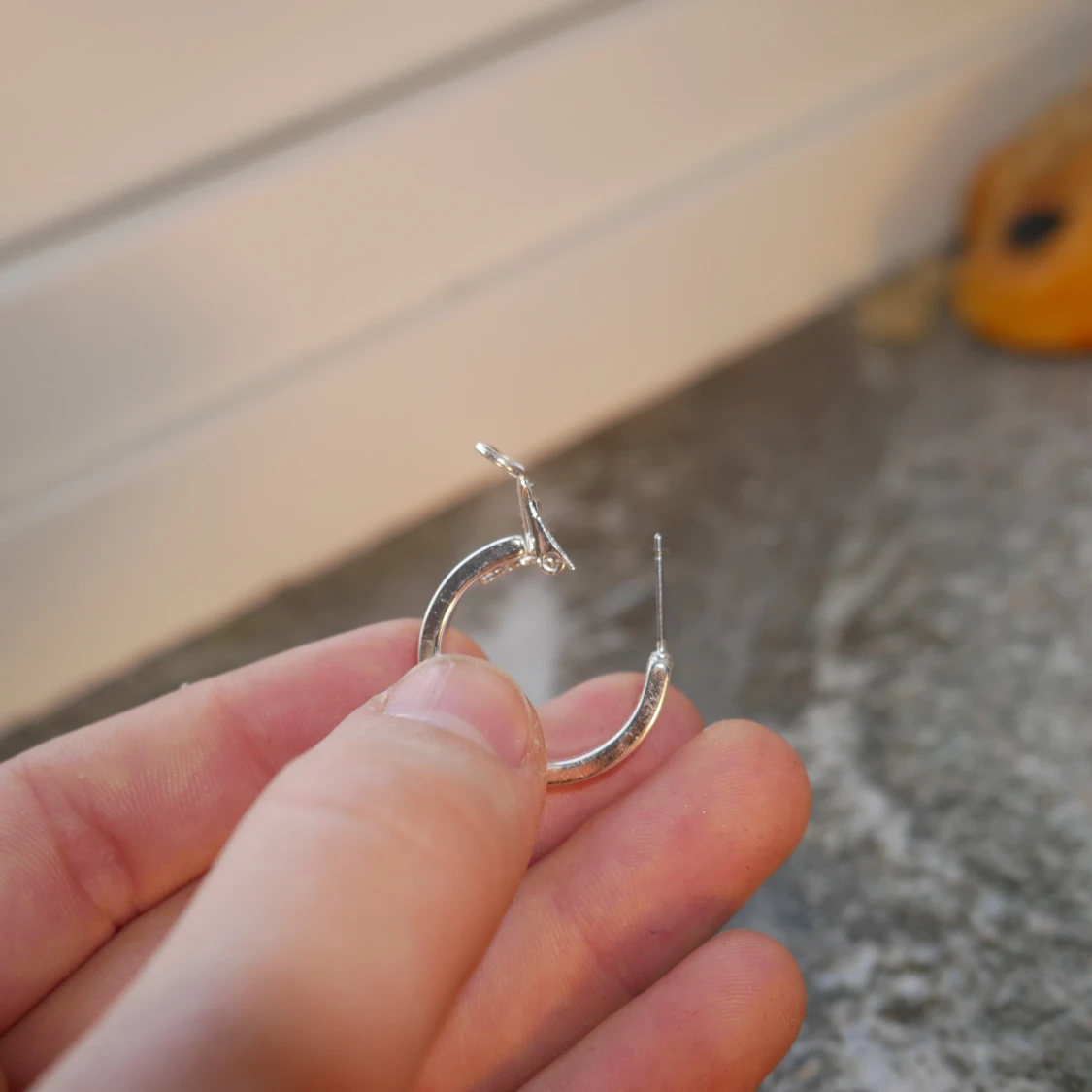 Silvriga örhängen - 90