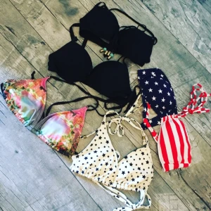  - Bikini överdelar. De till vänster är använda 1-2ggr & de till höger är helt nya utan tags kvar. 30kr/del + ev. frakt 📦 Hämtas i Kristianstad eller Karlshamn 🖖🏻 Paketpris 100kr + ev. frakt 👍🏻