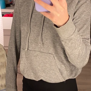 Hoddie - Grå hoddie från hm storlek xs men s funkar oxå använt några gånger 