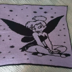 tingeling filt - Jättefin tingeling till min dotter men blev inte använd då jag virkat många filt olika.