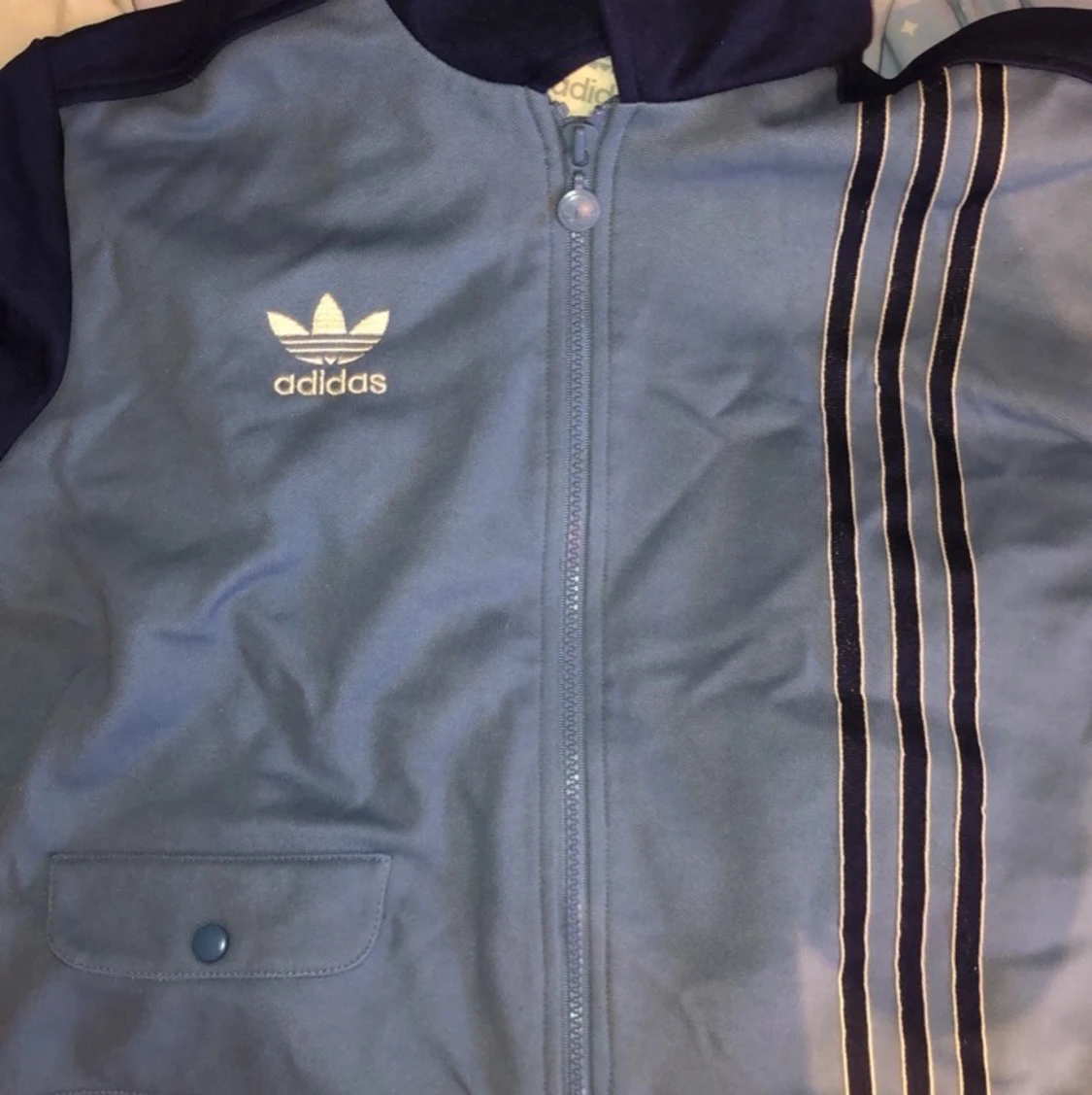 Adidas zip hoodie blue - 91