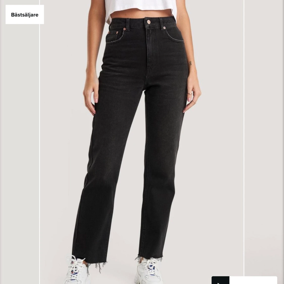 Gråa jeans nakd