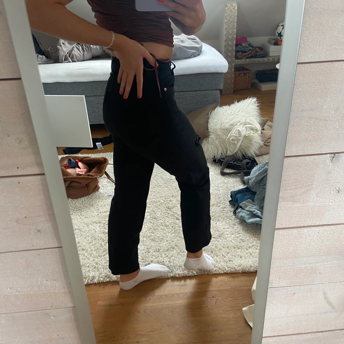 Svarta raka Levis jeans - 90