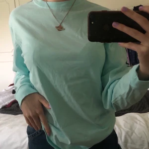 Santa Cruz longsleeve - Sjukt härlig ljusblå/grön longsleeve tröja! Helt oanvänd. Supercoolt tryck på ryggen och ”Santa Cruz” tryck på båda armarna!! Är i unisex så en större XS. Köparen står för frakt 💜