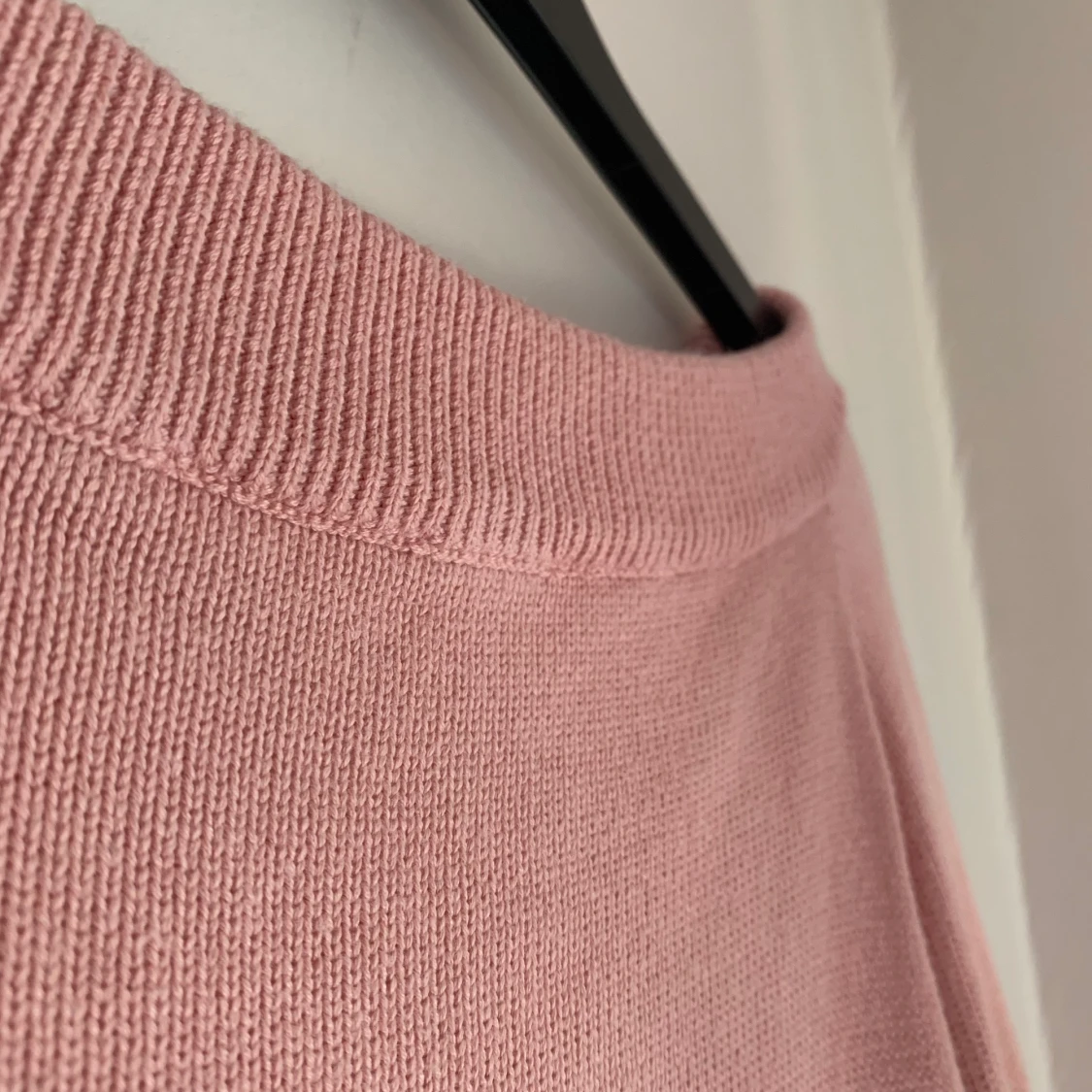 Rosa stickad tröja  - 90