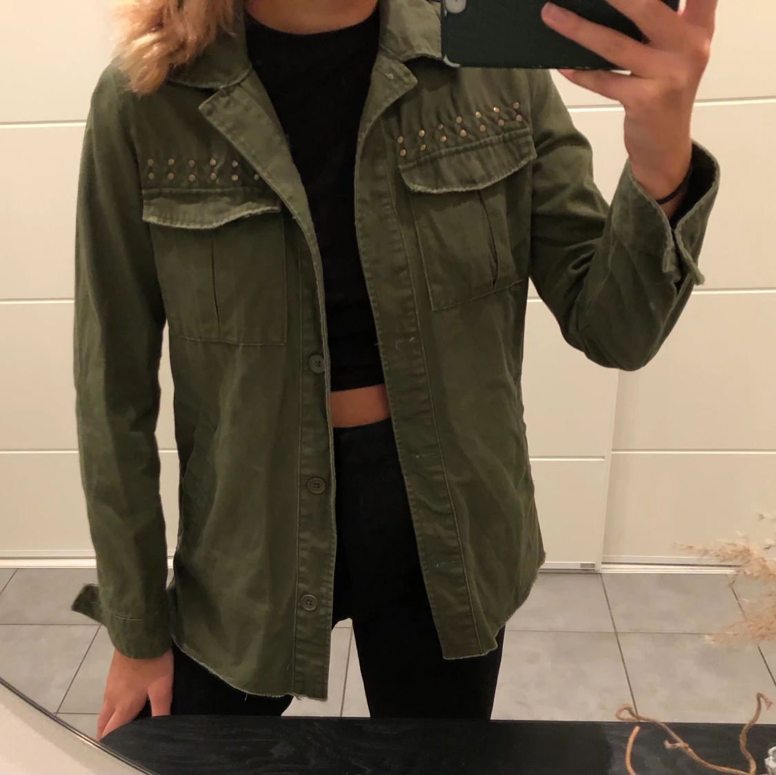 Militärgrön jacka - 90