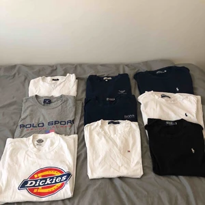  - Ralph lauren tröja finns i:  svart, vitt och mörkblått Hugo boss: mörkblått Tommy hilfiger: vit Armani: mörkblått  