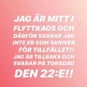  - Ni är väldigt många som hör av er, jag har för tillfället ingen möjlighet att svara / posta något förens torsdag! Vi hörs då! 