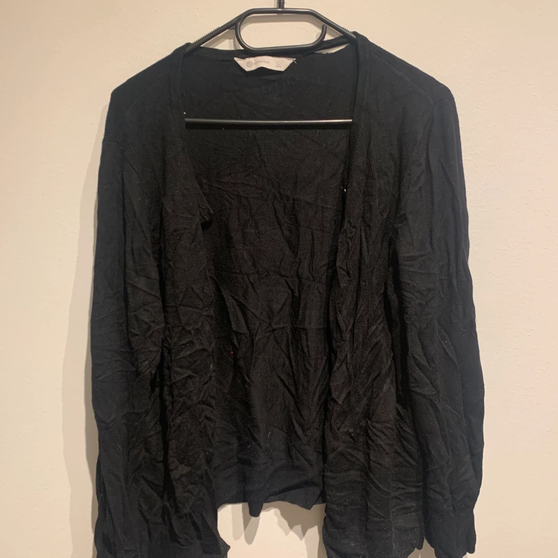 Black cardigan soft material
