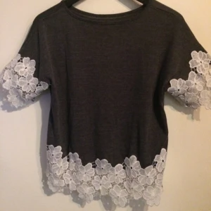  - Söt tröja med en blommig spets. Aldrig använd!

Kan skickas emot fraktkostnad eller mötas runt om Stockholm! Priserna på alla mina saker kan diskuteras då jag vill bli av med allt! 