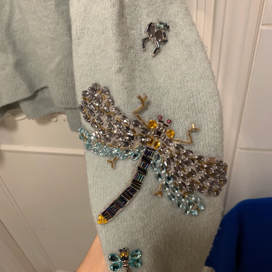 Stickad tröja från HM, str S - 90