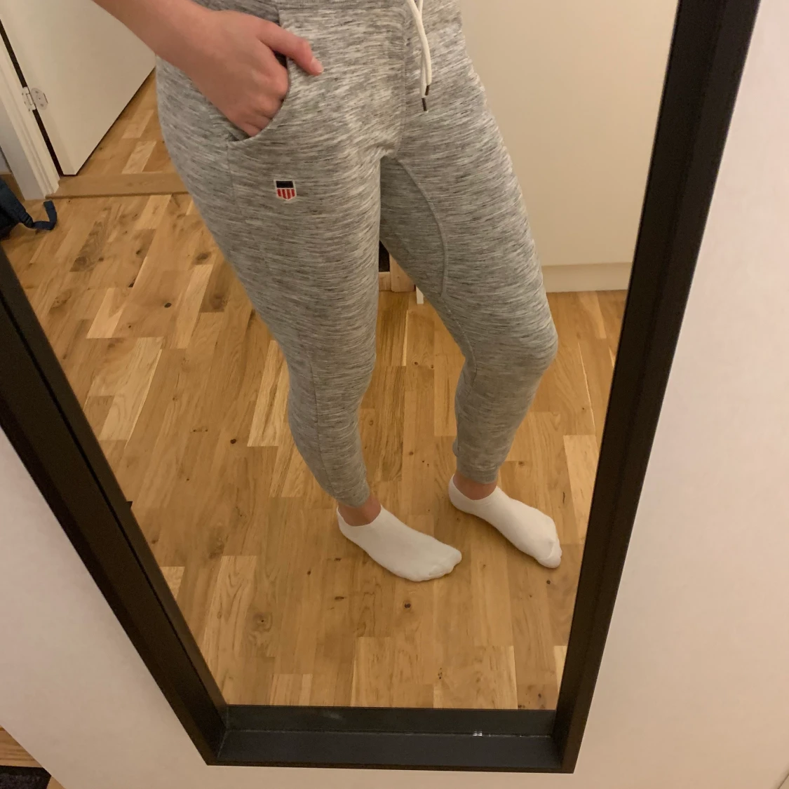 Grå mjukisbyxor - xs  - 91