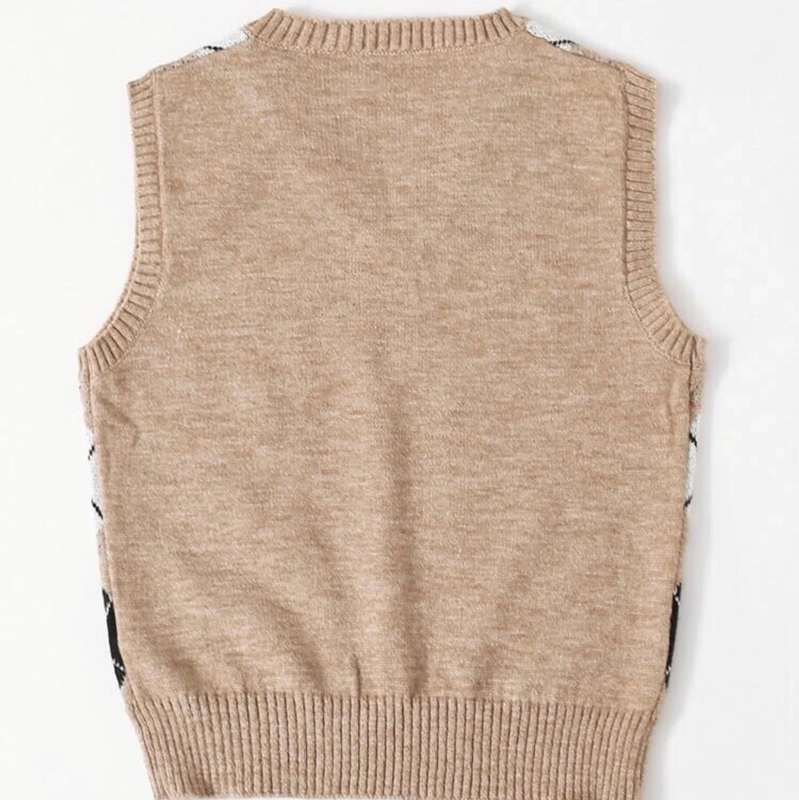 Beige rutig väst - 91