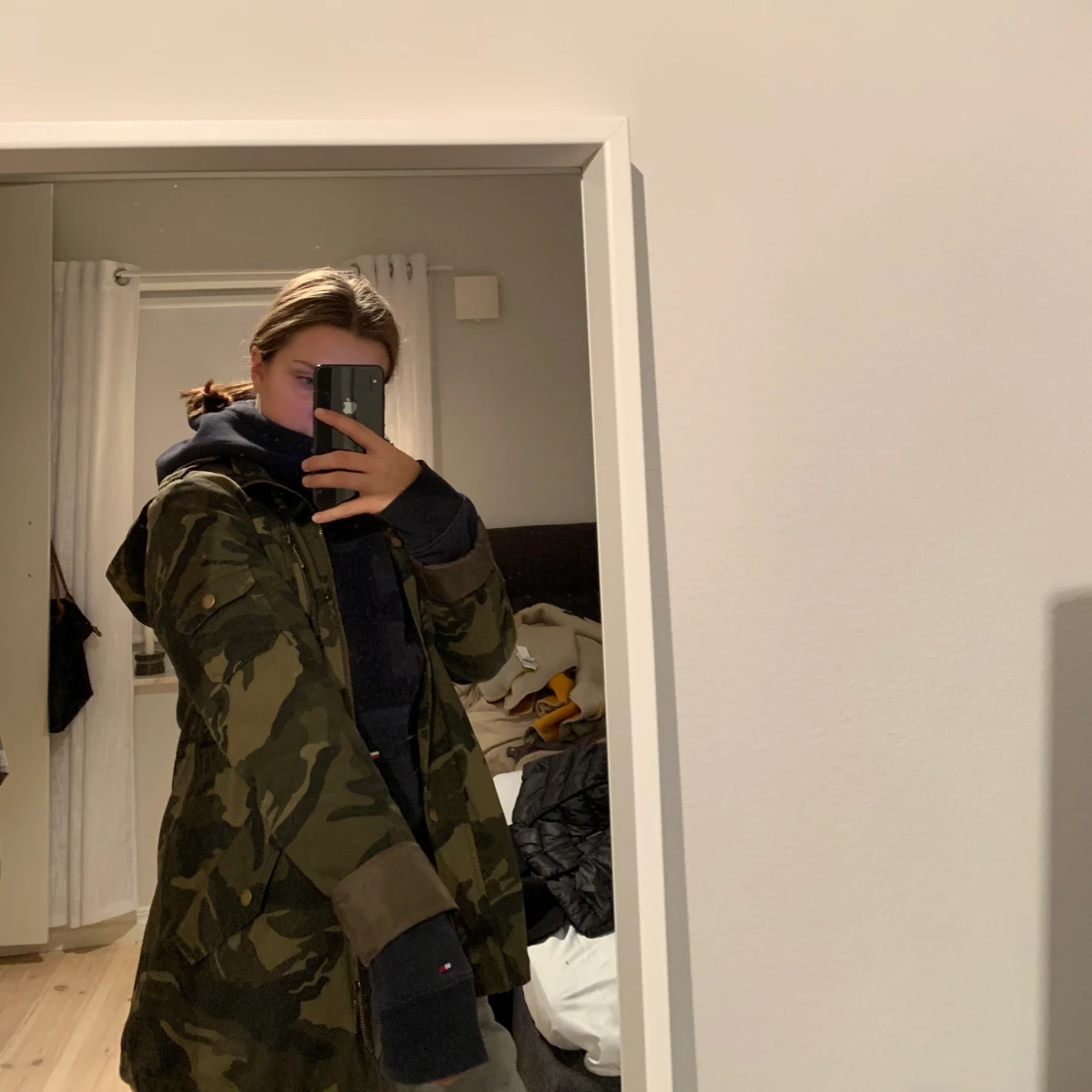 Kamouflage super fin jacka ganska lång - 90