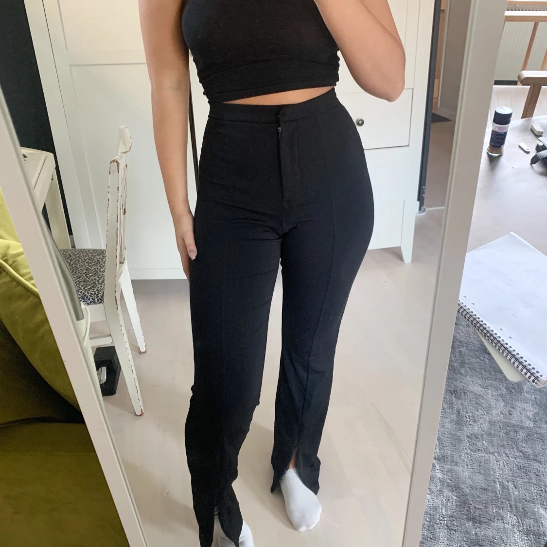 Kostymbyxor med slits från H&M