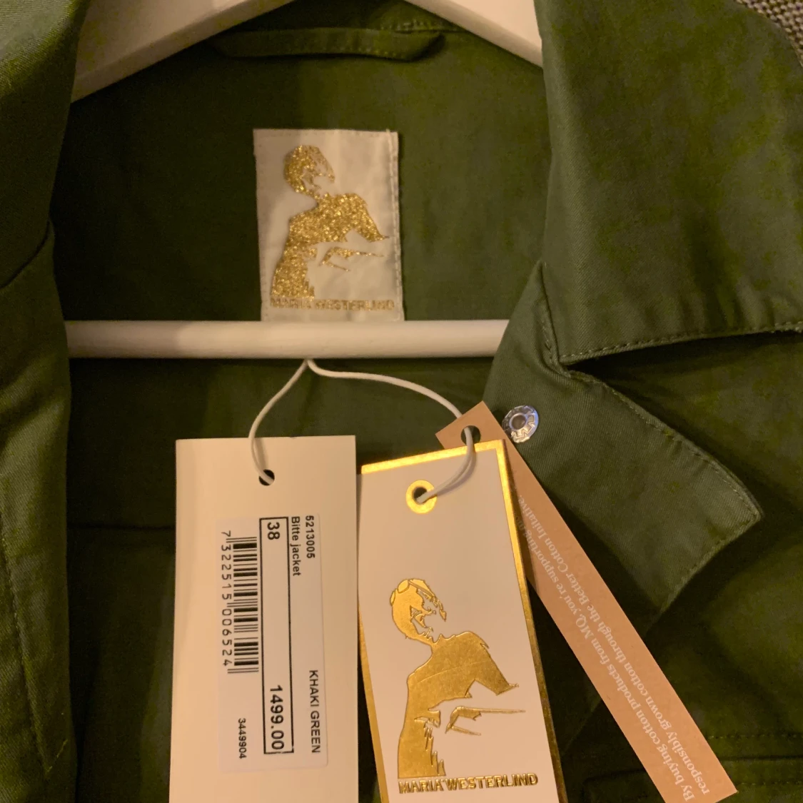 Militärgrön jacka strl 38 - 91