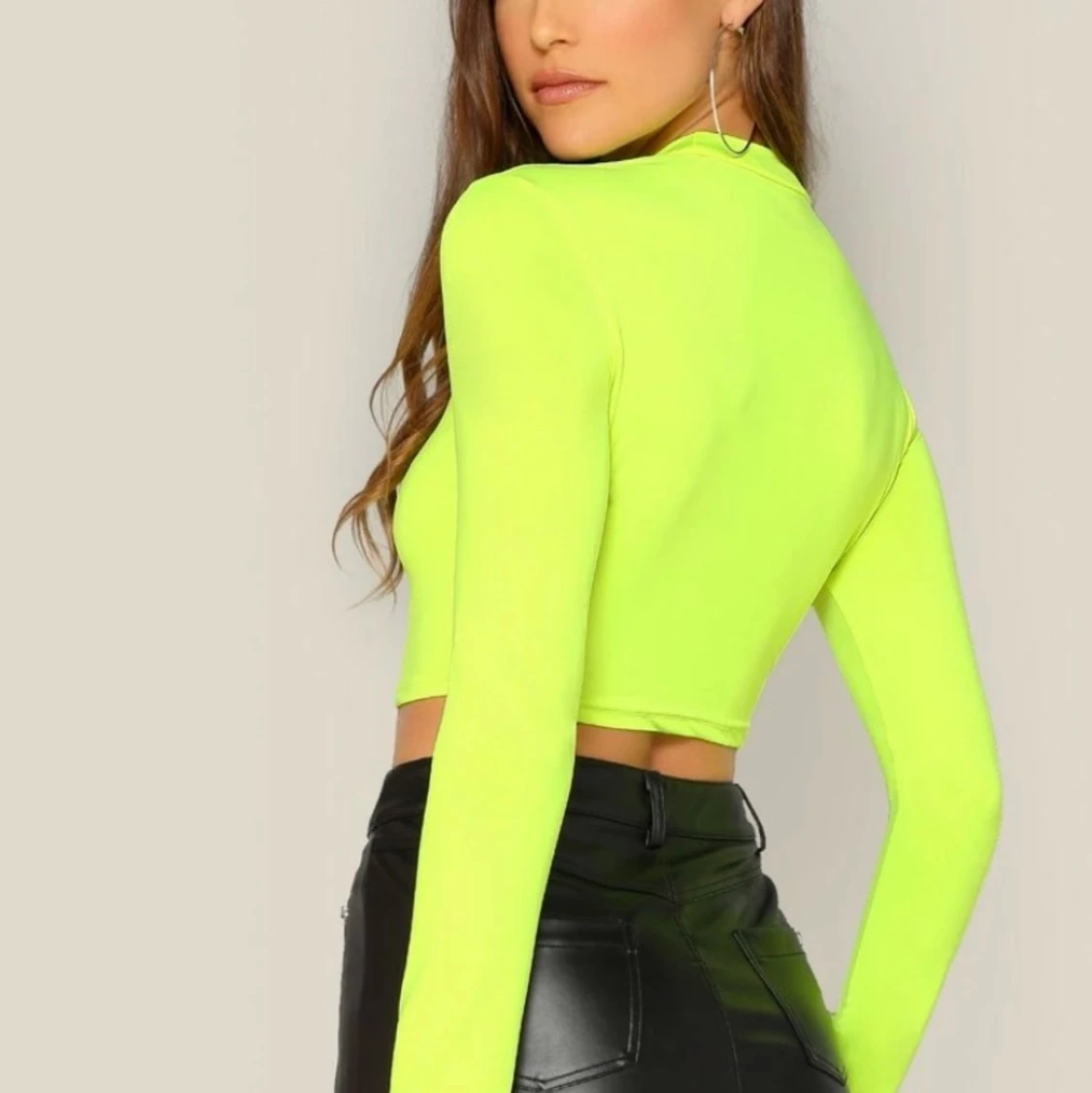 Neongrön topp - 90