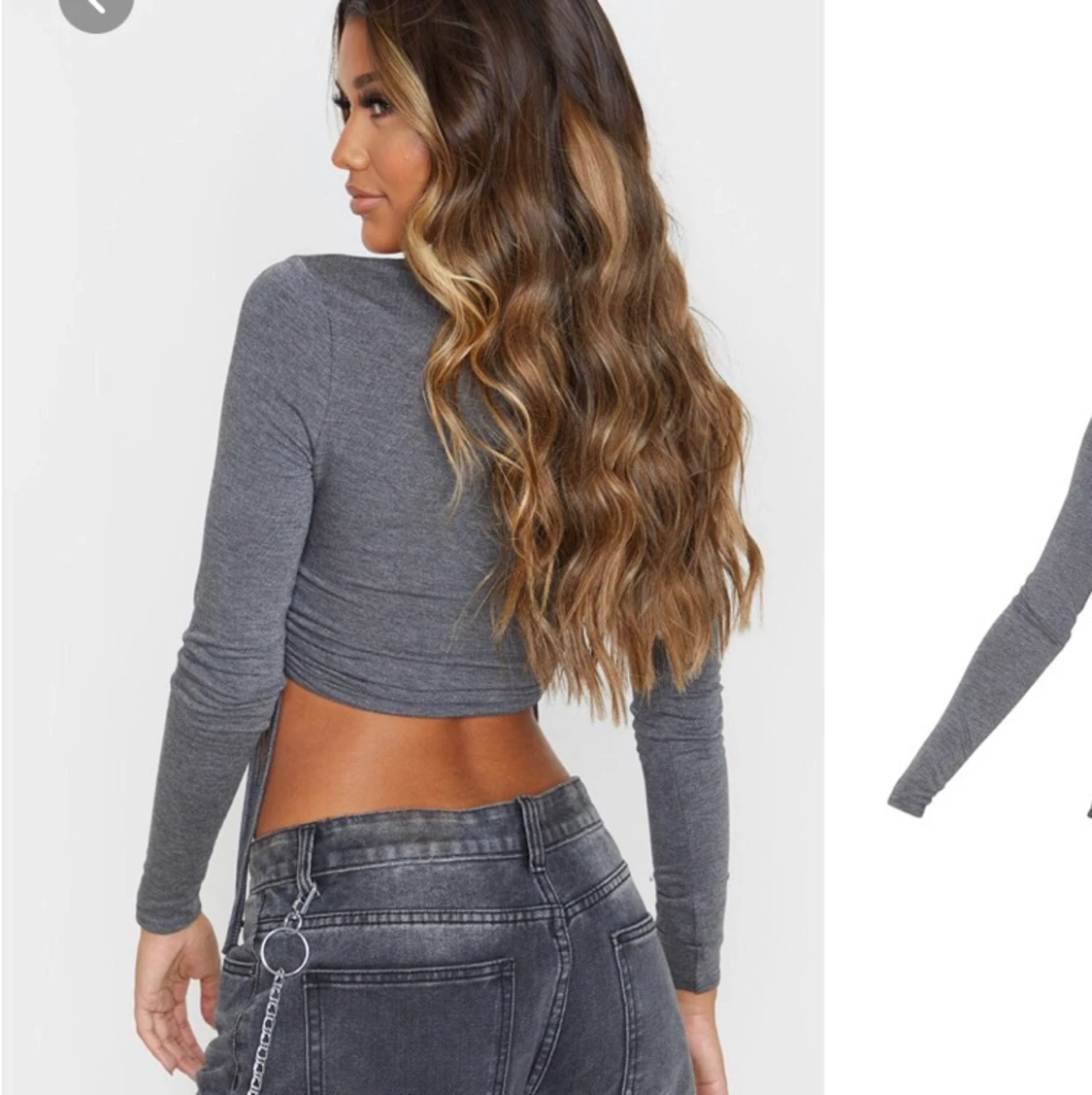 Long sleeve crop top - 90