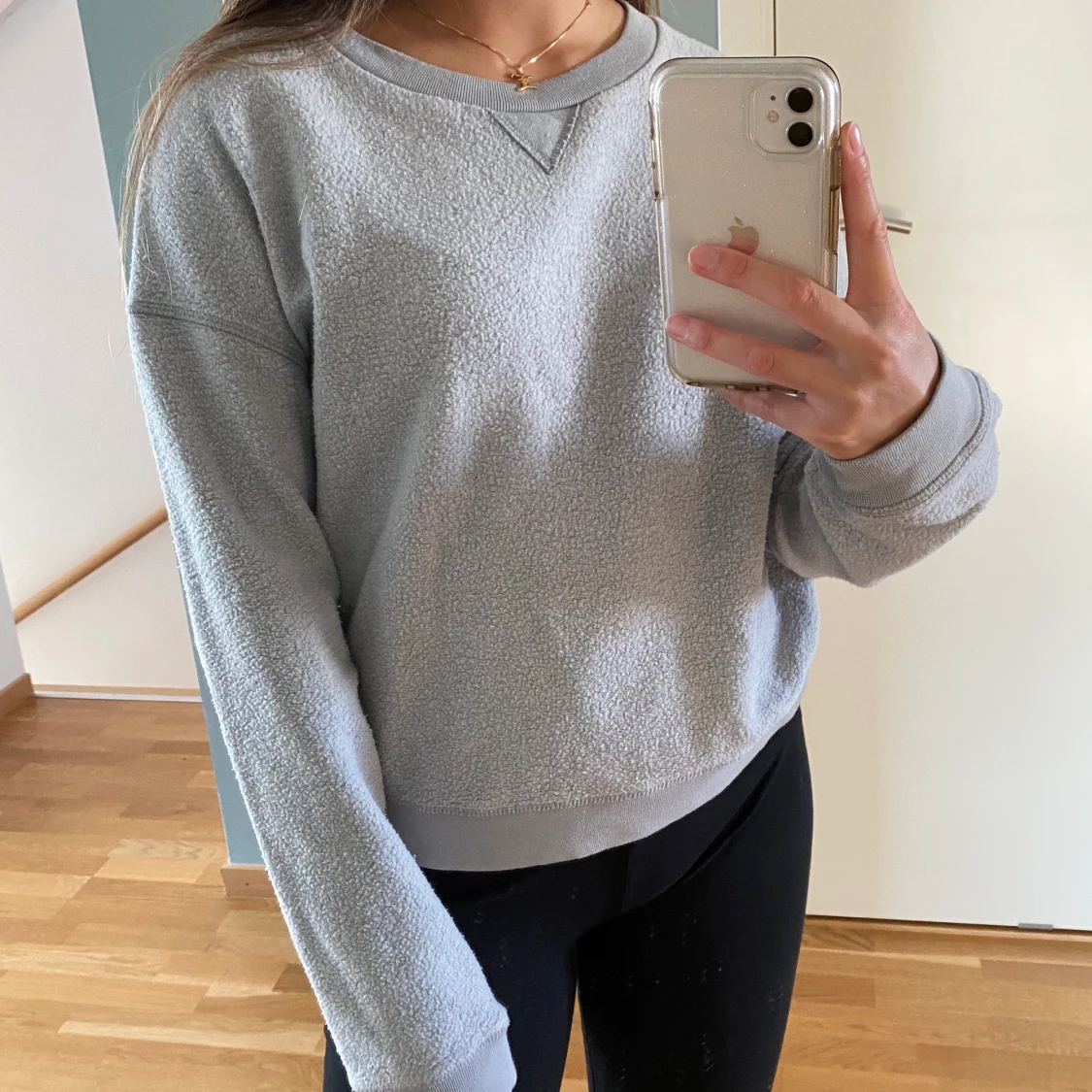 Grå mysig sweatshirt från Topshop - 90