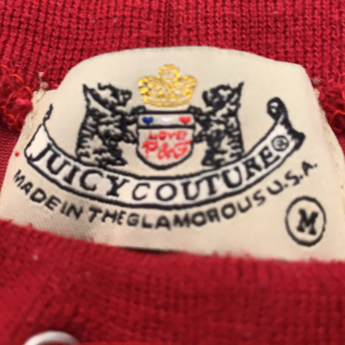 Juicy couture röda mjukisbyxor  - 90