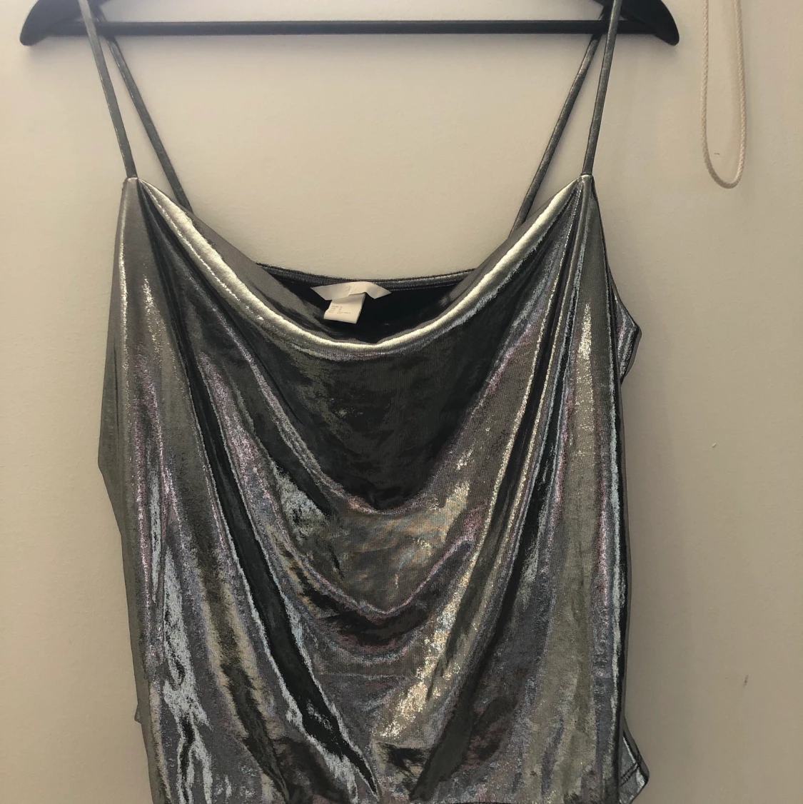 Silvrigt party linne