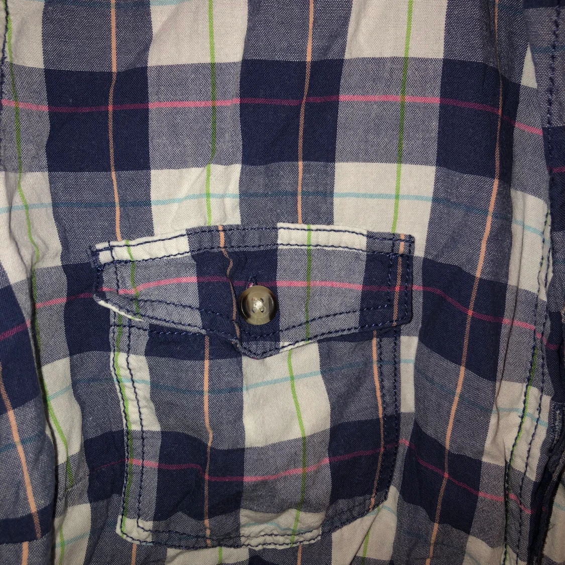 långärmad rutig skjorta - 91