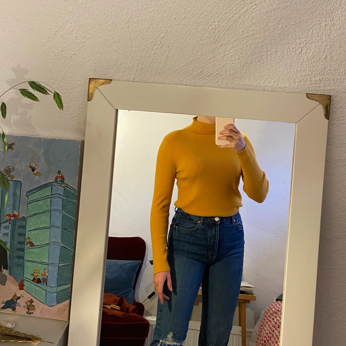 Vero Moda mustard turtleneck size M