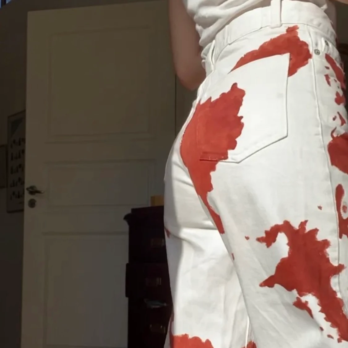 Komönstrade jeans - 90