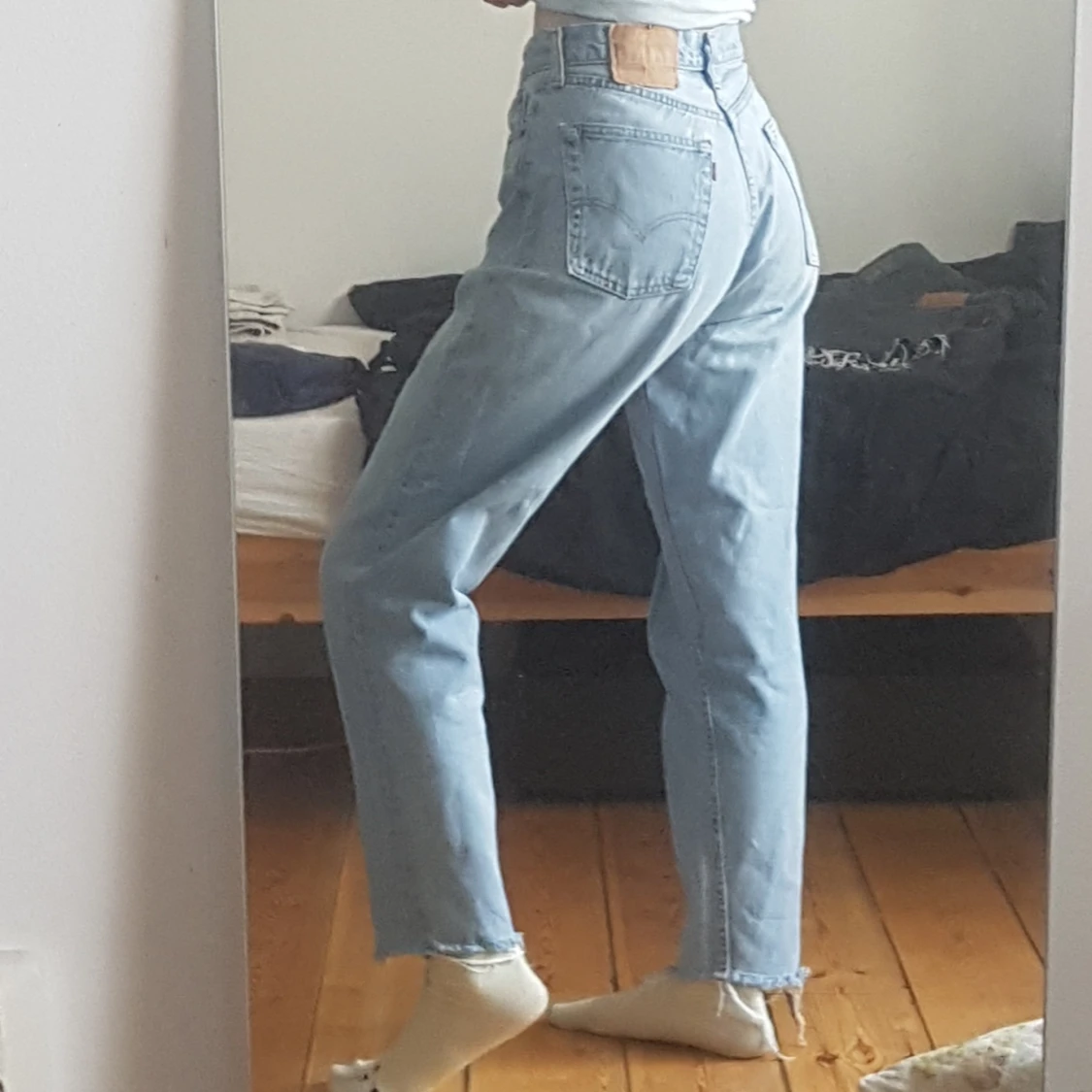 Vintage ljusblå Levi's mom jeans - 91