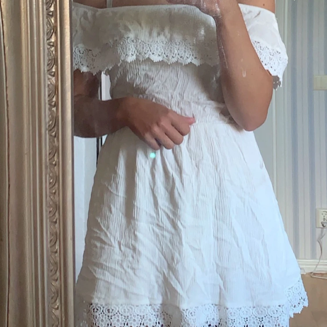 Vit of skolfest klänning - 90