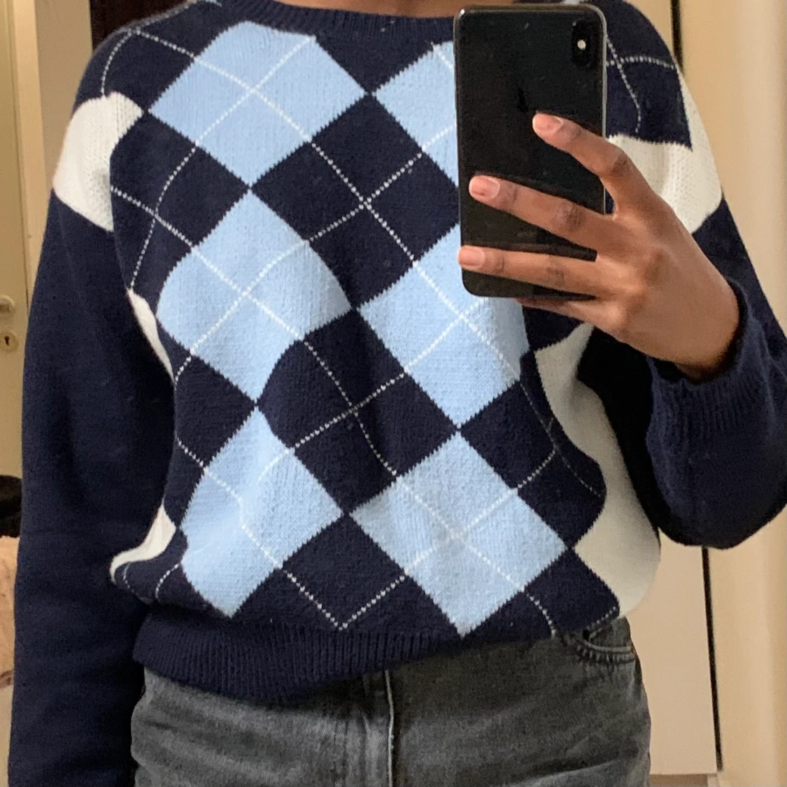 Argyle sweater  - 90