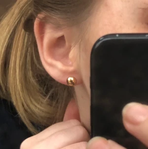 guldstuds  - basic men supersöta varmt guldiga studs, passar till allt. lite på den dyrare sidan! saknar ploppar men har tidigare använt dem med ploppar från andra örhängen.